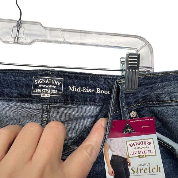 New with tags 24m LEVI STRAUSS SIMPLY Stretch Mid-Rise boot cut - Picture 7 of 10